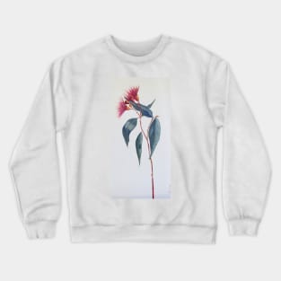 Red Gumnut flower Stem Crewneck Sweatshirt